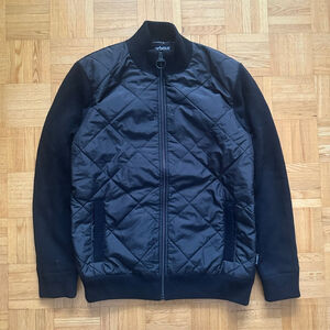 Barbour Arch Diamond Quilted Wool knit Jumper Men's Medium